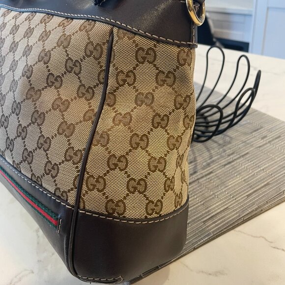 GUCCI GG Canvas Mayfair Convertible Tote w/ Strap - Picture 6 of 15
